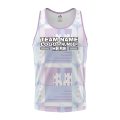 Custom Fully Sublimated Pastel Geometric Golf Pattern Performance Tank Top 23873