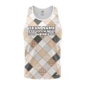 Custom Fully Sublimated Luxe Golf Pattern Faded Performance Tank Top 23881