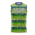 Custom Fully Sublimated Balls Dynamic Golf Pattern Green Blue Performance Sleeveless 23909