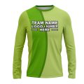 Custom Fully Sublimated Basic Golf Pattern Green Performance Long Sleeves 23941