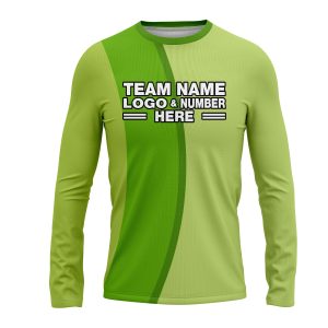 Custom Fully Sublimated Basic Golf Pattern Green Performance Long Sleeves 23941