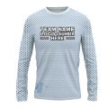 Custom Fully Sublimated Basic Golf Pattern SkyBlue Performance Long Sleeves 24013