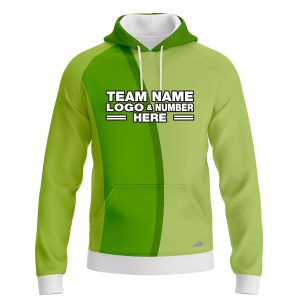 Custom Fully Sublimated Basic Golf Pattern Green Performance Sports Pullover Hoodie 24027