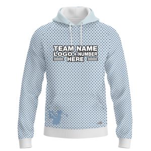 Custom Fully Sublimated Basic Golf Pattern SkyBlue Performance Sports Pullover Hoodie 24039