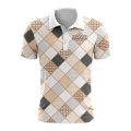 Custom Fully Sublimated Luxe Golf Pattern Faded Performance Polo Shirt 24069