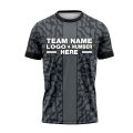 Custom Fully Sublimated Camo Pattern Gray Black Performance Soccer Uniform Jersey 24121