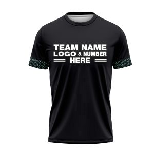 Custom Fully Sublimated Basic Four Pattern Black White Performance Soccer Uniform Jersey 24361
