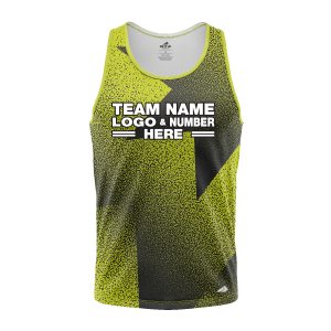 Custom Fully Sublimated Star Pattern Green Performance Tank Top 24597
