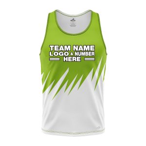 Custom Fully Sublimated Grass Pattern Green Performance Tank Top 24605