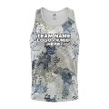 Custom Fully Sublimated Brushes Pattern Blue White Performance Tank Top 24747