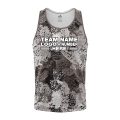 Custom Fully Sublimated Brushes Pattern Black White Performance Tank Top 24755