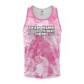 Custom Fully Sublimated Brushes Pattern Pink White Performance Tank Top 24767