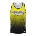 Custom Fully Sublimated Bold Pattern Green Black Performance Tank Top 24795