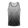 Custom Fully Sublimated Bold  Pattern Black Gray Performance Tank Top 24803