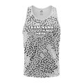 Custom Fully Sublimated Monochrome Maze Pattern White Performance Tank Top 24885