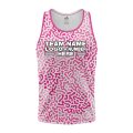 Custom Fully Sublimated Monochrome Maze Pattern Pink Performance Tank Top 24893