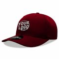 6022 Baseball 6 Panel Mid Profile Structured Cotton / Polyester Curved Visor Snap Back Cardinal Hat 00185