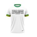 Custom Fully Sublimated Elegant Three Pattern White Yellow Green Performance Baseball Softball Jersey 25100