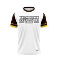 Custom Fully Sublimated Elegant Four Pattern White Yellow Black Performance Baseball Softball Jersey 25101