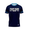Custom Fully Sublimated Elegant Six Pattern Dark Blue SkyBlue Performance Baseball Softball Jersey 25104