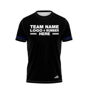 Custom Fully Sublimated Strong Two Pattern Black Performance Baseball Softball Jersey 25115