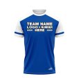 Custom Fully Sublimated Radiant Three Pattern Blue White Performance Baseball Softball Jersey 25120